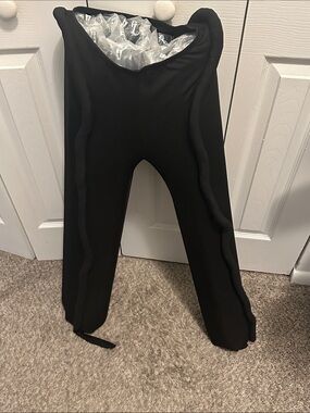 Black Ribbed Unique tube like look  Women's Pants